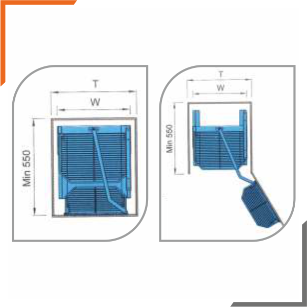 Pantry Pullout Unit with Wire basket
