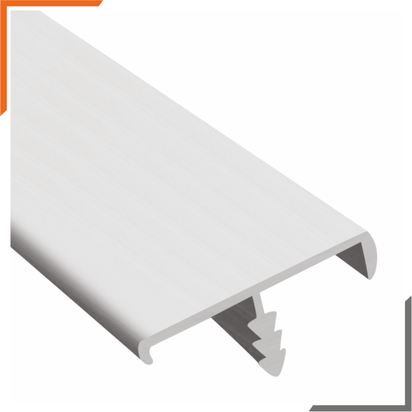 Aluminum F-Profile 22mm (S.S Brush Finish)