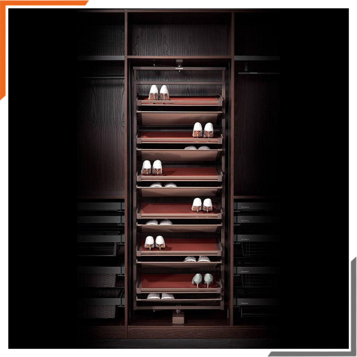 360° Rotating Shoe Rack