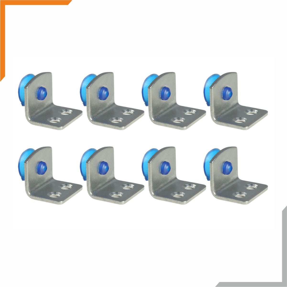 Stainless Steel Double Hole L-Button 15gm