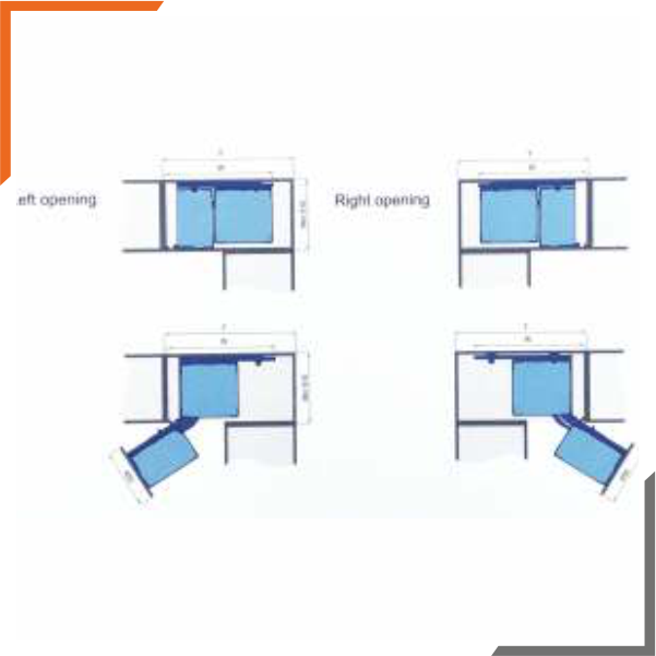 Soft Stop Magic Corner Normal (Satin Finish)
