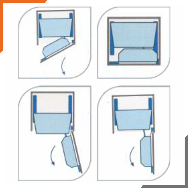 Glass Pantry Pullout Unit (With Glass Basket)