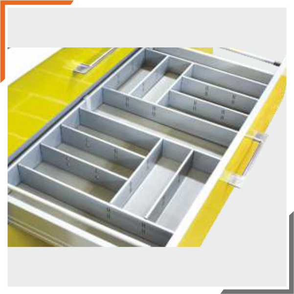 Metal Cutlery Divider Grey Finish