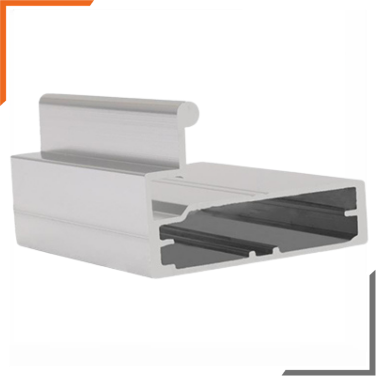 Aluminium Glass I Handle Profile 50mm
