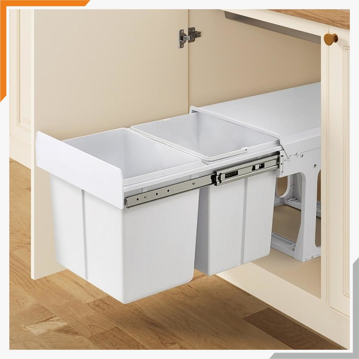 Auto Lid Bin Double (Dustbin) 22/40 Liter