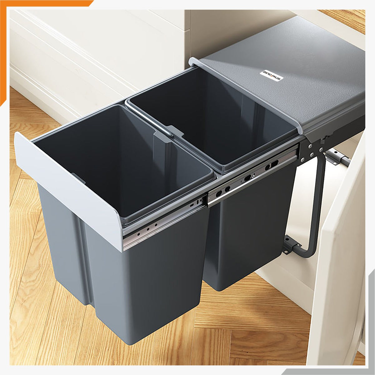 Auto Lid Bin Double (Dustbin) 22/40 Liter