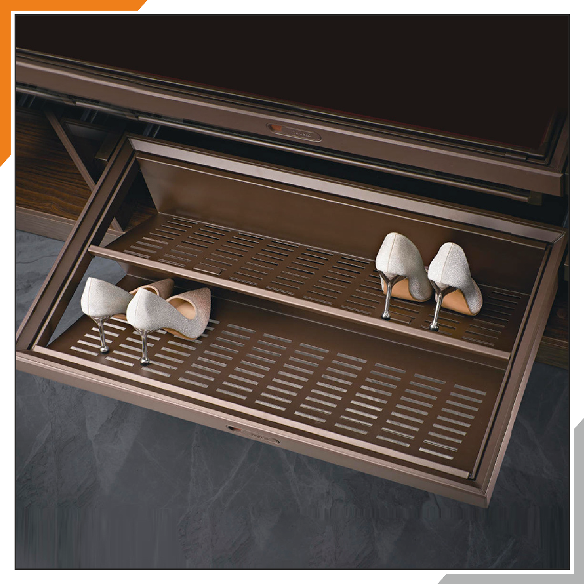 Board Type Shoe Rack (Mocha Color)