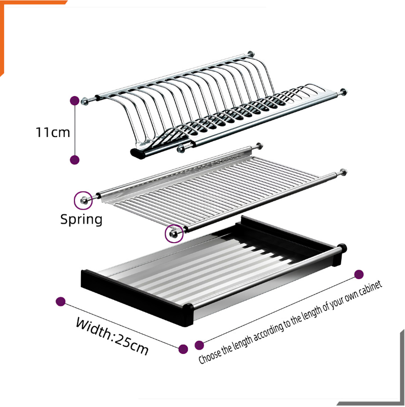 Dish Rack (Glass & Plate Tray)