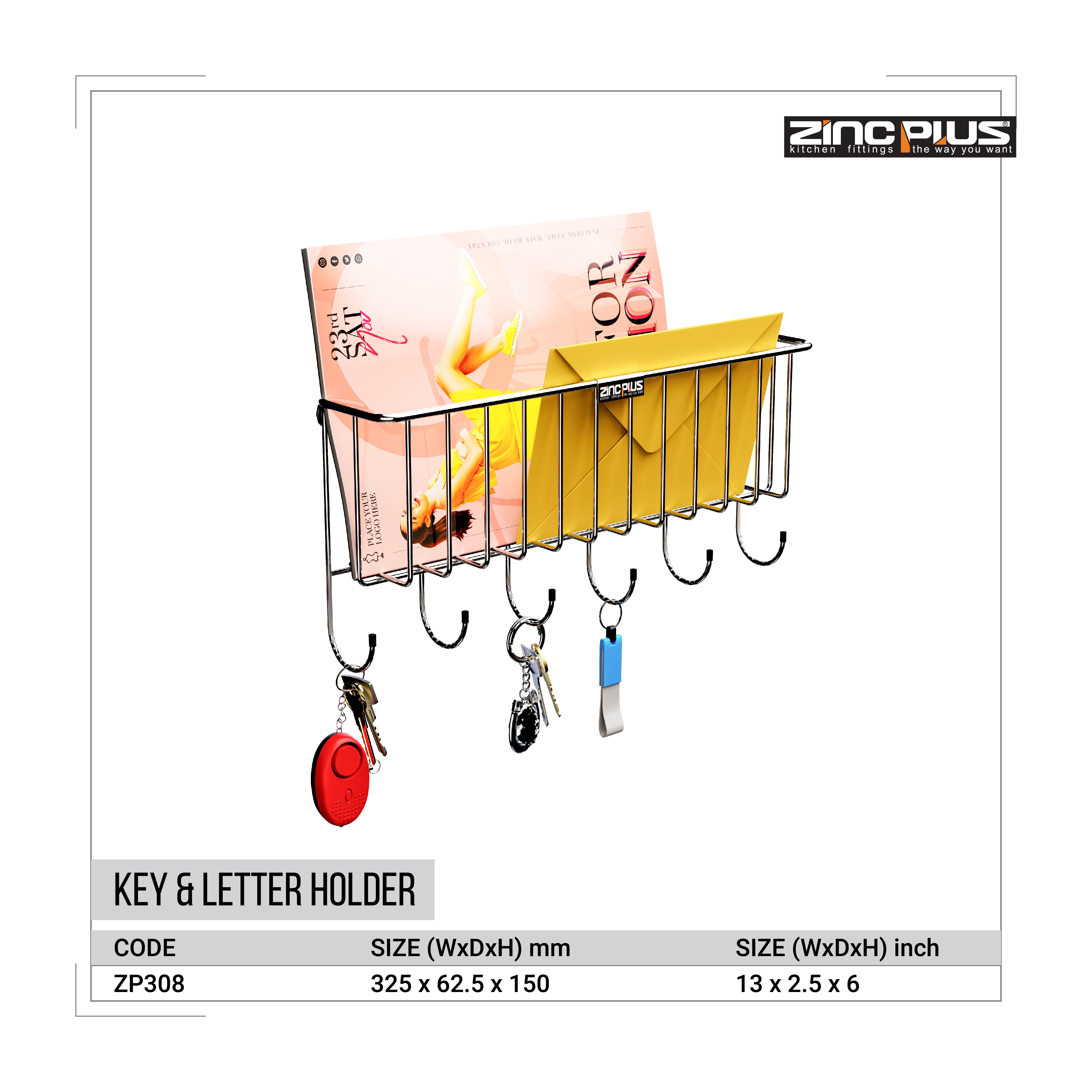 Key & Letter Holder