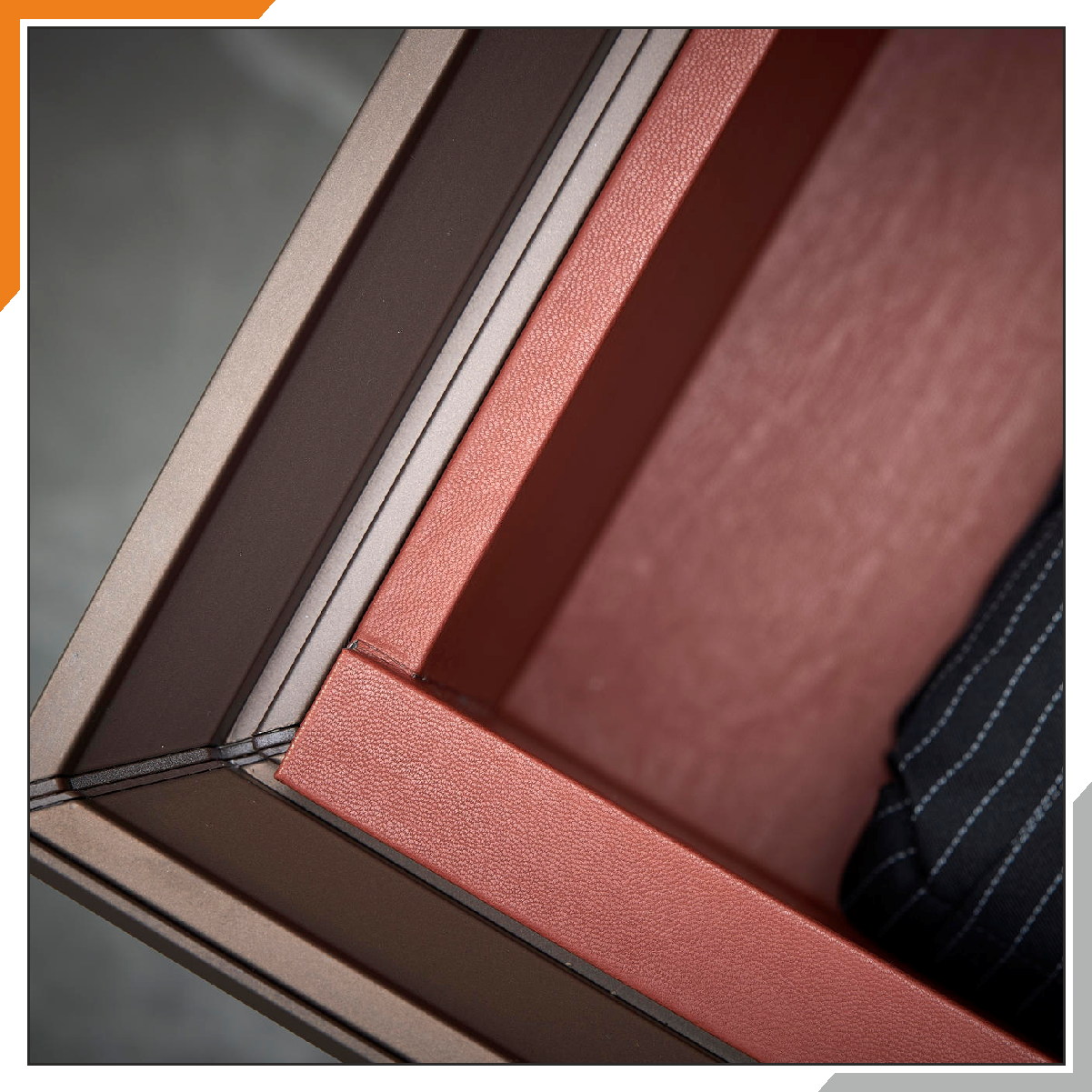 Leather Storage Basket (Mocha Color)