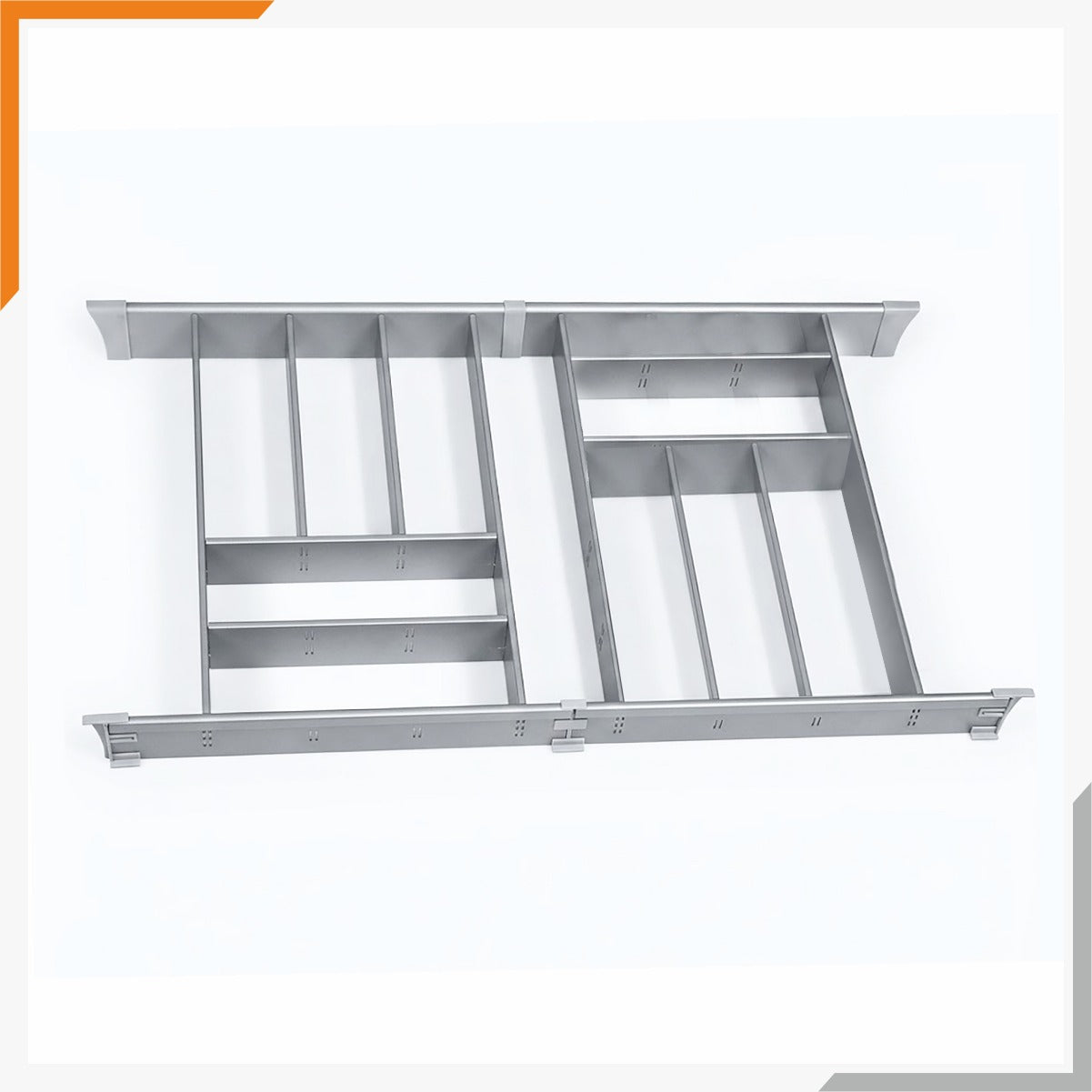 Metal Cutlery Divider Grey Finish
