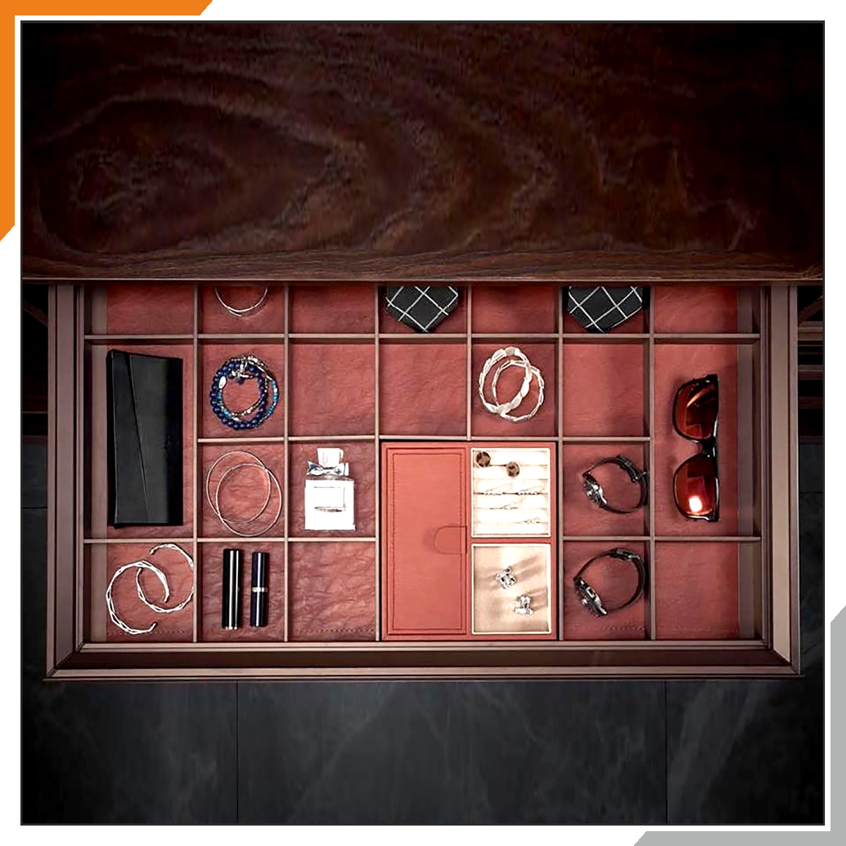 Multifunctional Sorting Box (Mocha Color)