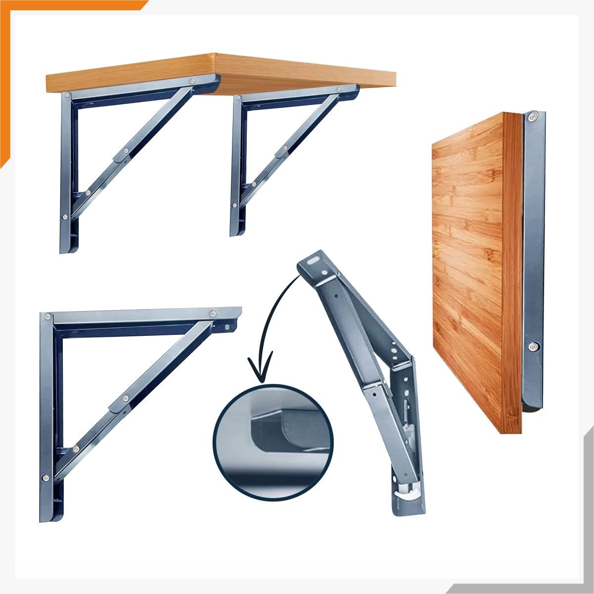 Folding Shelf Brackets | Wall Mount Folding Table Brackets Heavy Duty