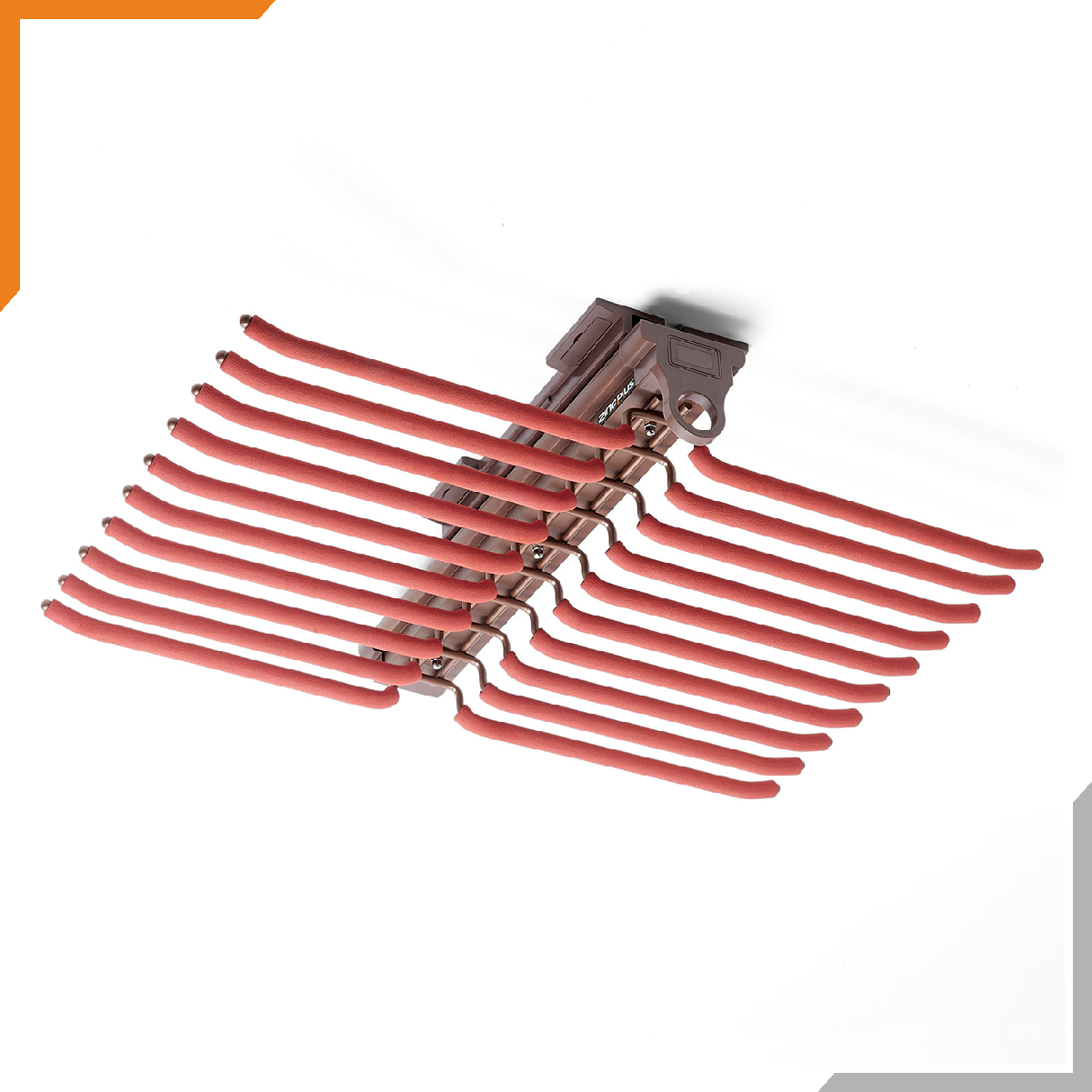 Top Mounted Pants Rack With Two-Row (Mocha Color)