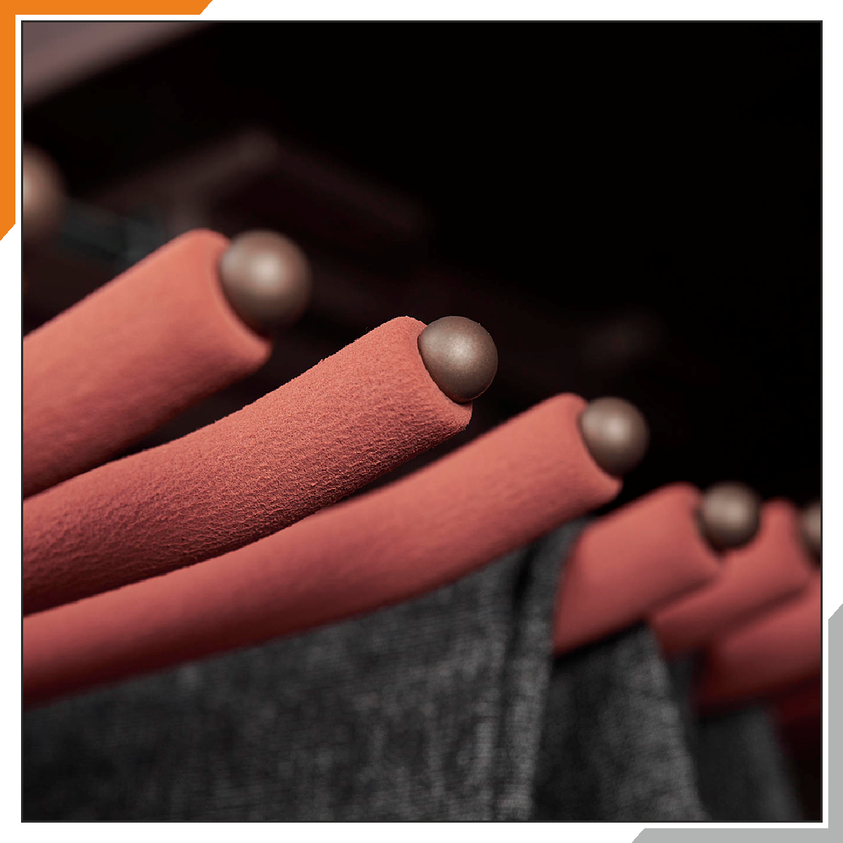 Top Mounted V-Pants Rack (Mocha Color)